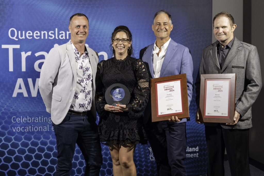 Four people from Riviera receiving Queensland Training Award